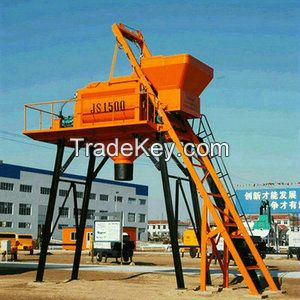 twin/double shaft concrete mixer