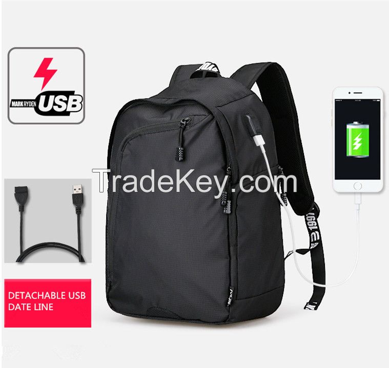 wholesale best price USB rechargeable waterproof bag polyester fancy shoulder laptop bags for college