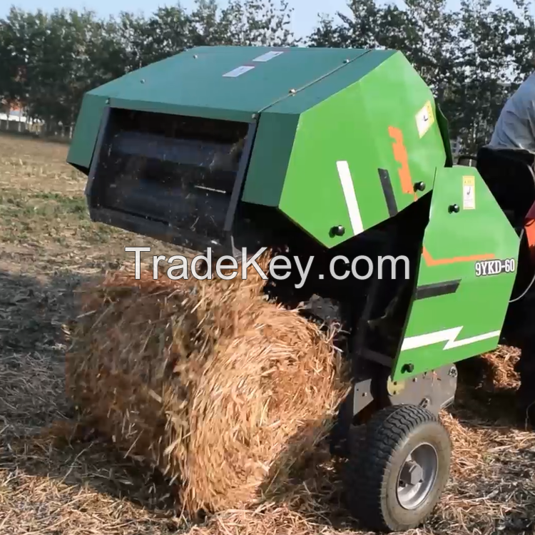 straw hay grass rice baler machine bundling equipment