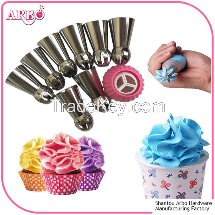 FDA LFGB certificated  ball tips sphere tips piping Icing tips pastry nozzles pastry tips