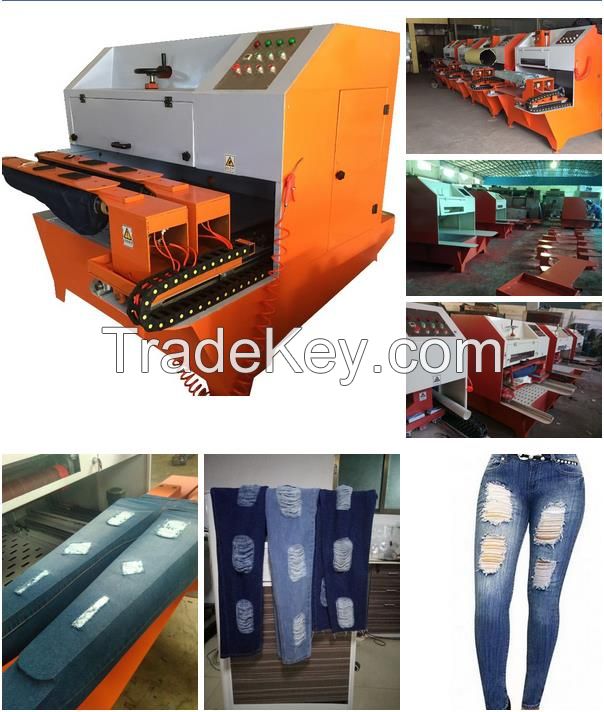 Denim Jeans Damaging Machine for Jeans washing dry process