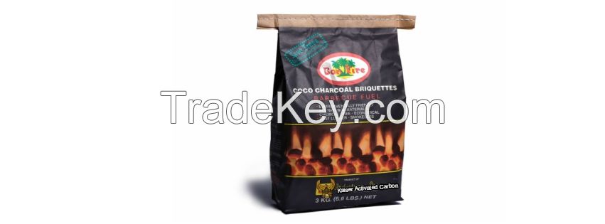 Coco Charcoal BBQ Briquettes, Activated Carbon