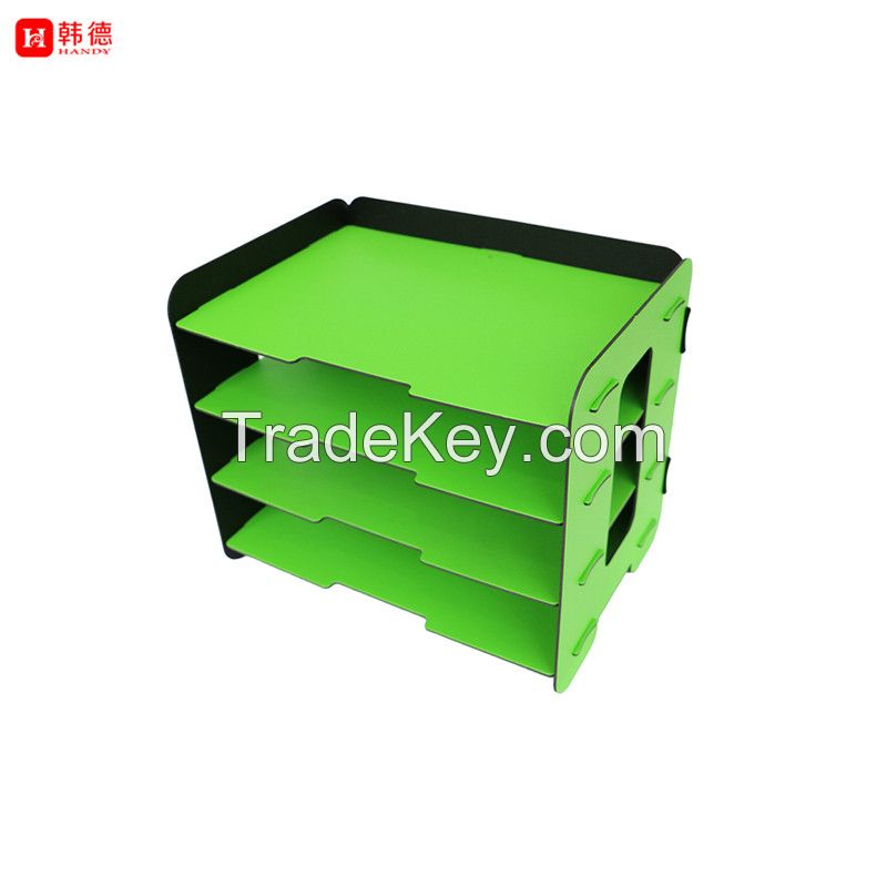 Modern muti-use light weight PP foam file folder material fashion office eco-friendly  3 layers file holder