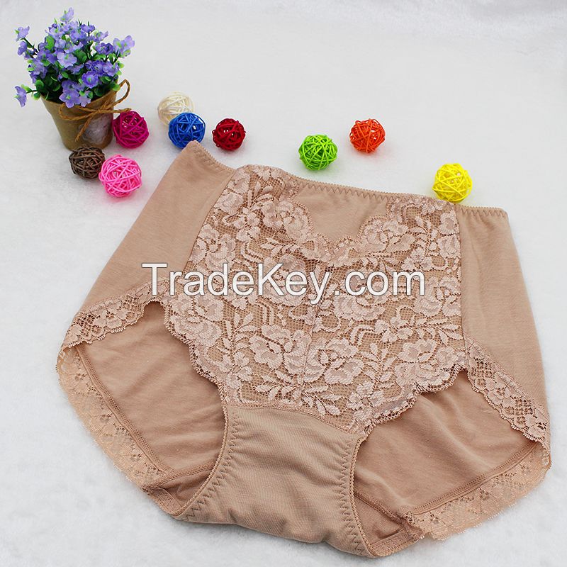 High quality cotton antibacterial breathable slim shaping panties women underwear