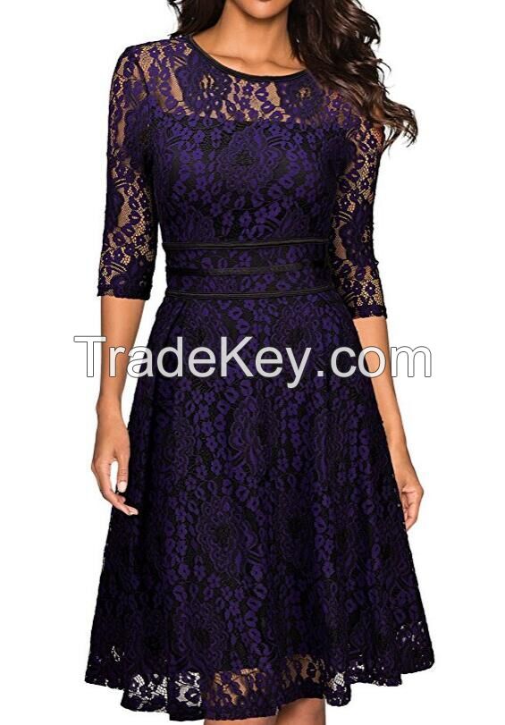 Sell Women cotton lace short dress