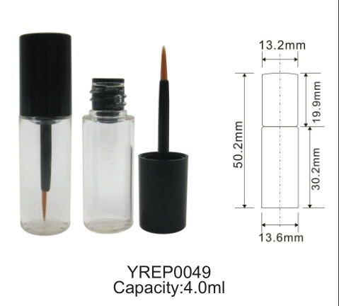 Mini 4ml Empty Eyeliner Packaging Tube with Brush