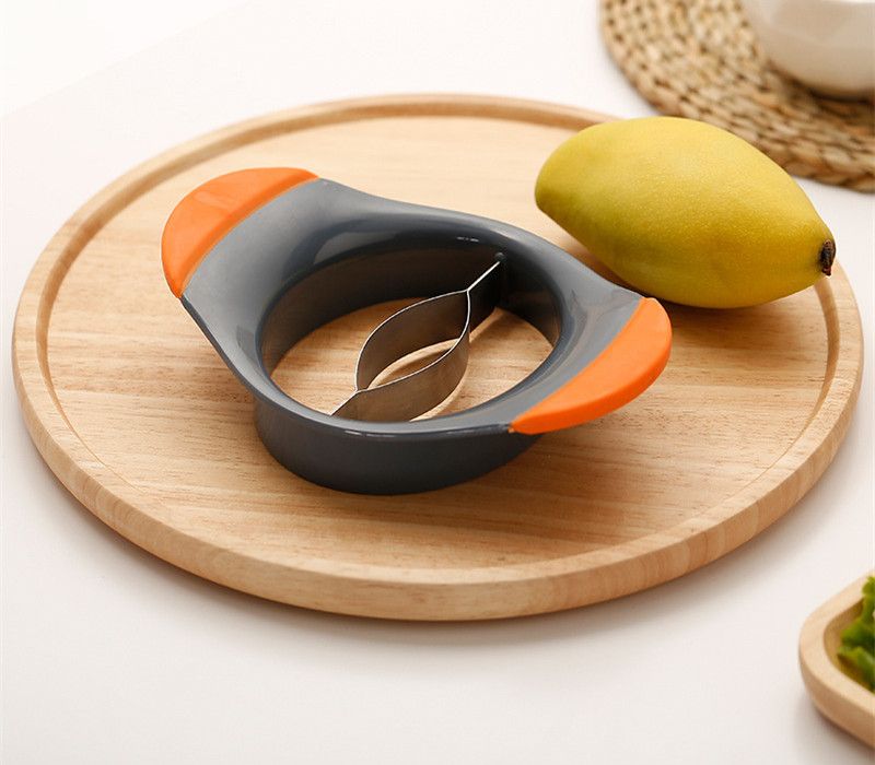 Easy use plastic mango slicer