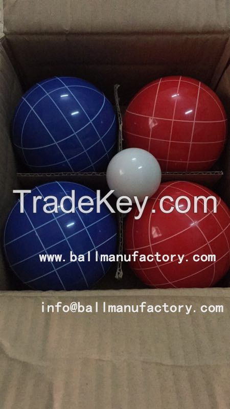 China factory supply 110mm resin booce set in red and blue color 8 ball 1 set