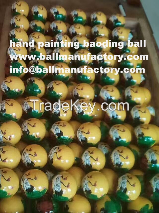 Supply special China hand painting baoding ball can be unique gift