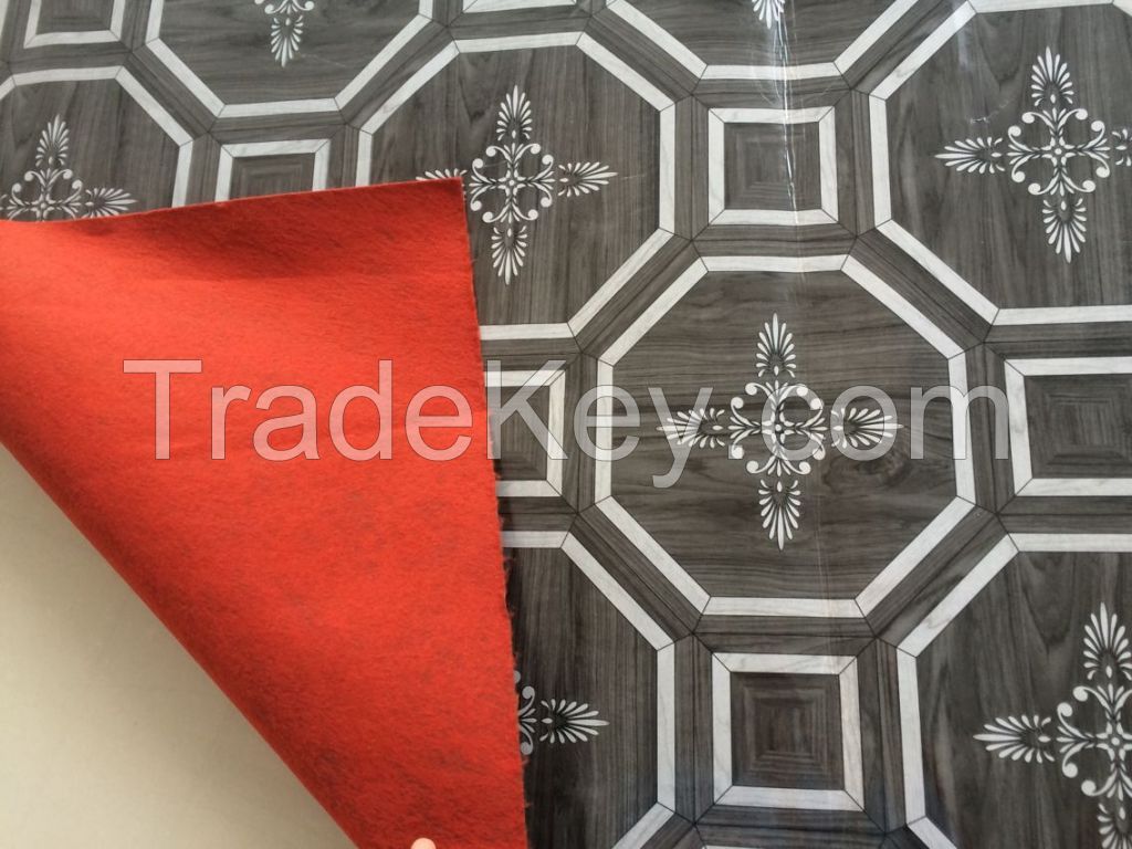 70g Felt Back PVC Vinyl Lowes Linoleum Indoor Plastic Flooring Roll