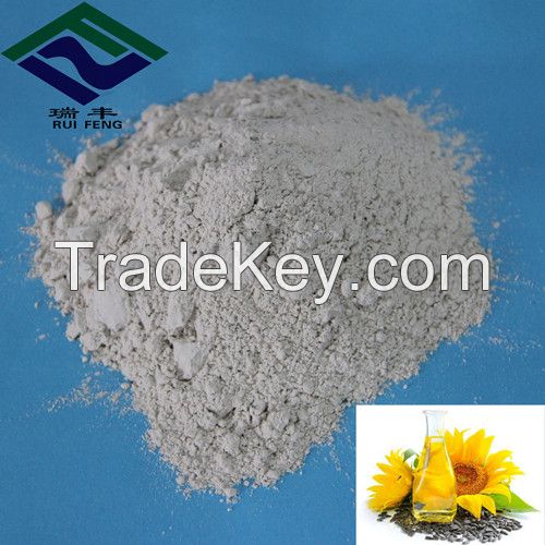 adsorbent material acid activated bentonite clay for Refined sunflower oil