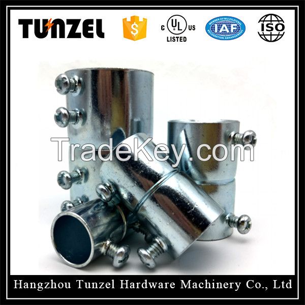 Electrical pipe fitting 1 expansion set screw emt coupling manufacturer