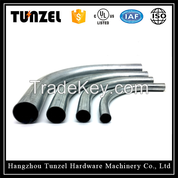 Direct manufacturer pipe fittings hot dip galvanized EMT degree 90 elbow by china suppliers