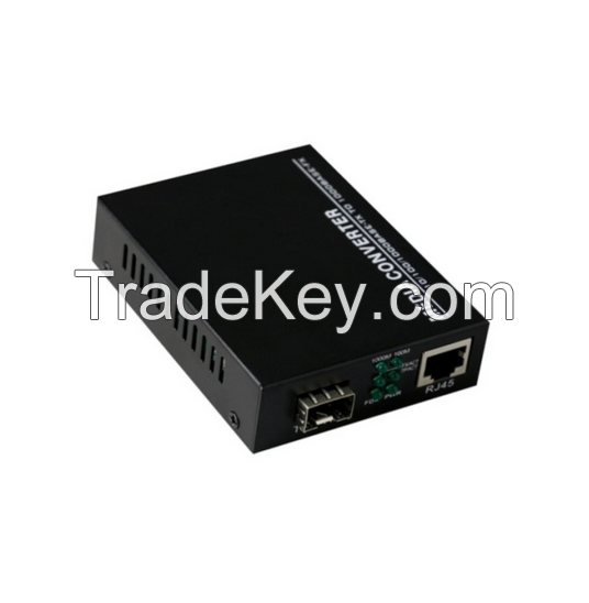 1 piece  10/100/1000MbpsFiber Optic  Media Converter SFP port