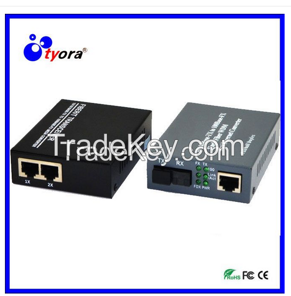 1 Pair  10/100/1000Mbps  Fiber Optic Media Converter 1 CHSC 2 CHRJ45 Converter 1 CH SC 1 CH RJ45 Fiber Optic Transceiver single mode single  fiber   sc port