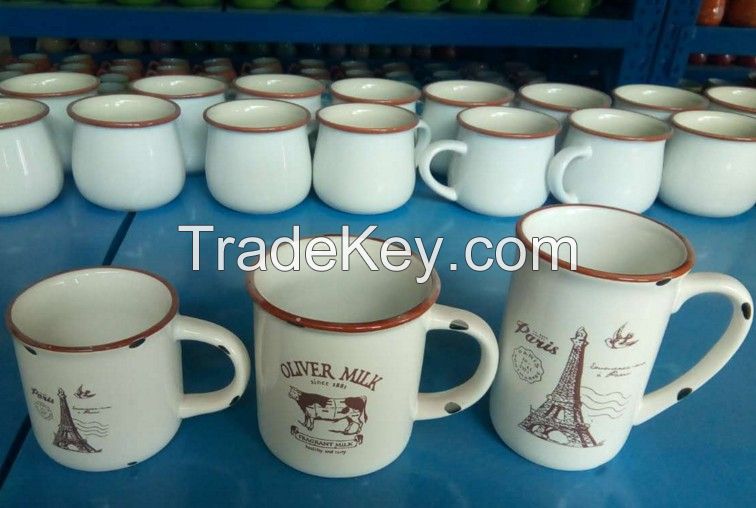 Particular Ceramic Mug Imitation Enamel Mug