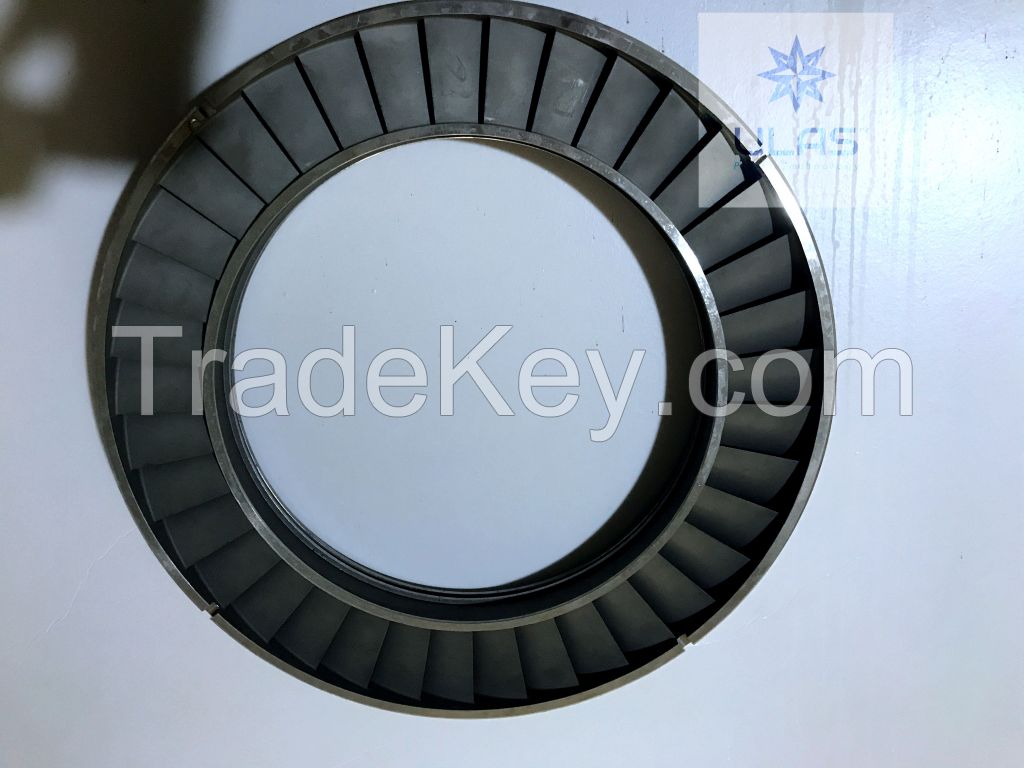 Casting Part Nozzle Ring 27.953sq Investment Casting Superalloy Engine Ulas