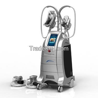 4 hand pieces cryolipolysis fat freezing cryolipolysis slimming machine for double chin removal
