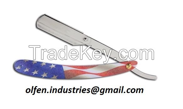 Steel Body American Flag Paper Coated Razor