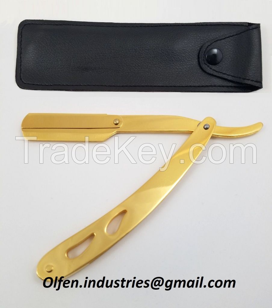 Titanium Coated Razor Gold Color full Steel Body Razor