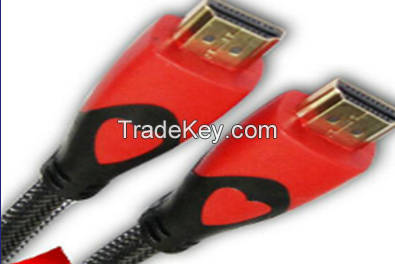 24k Gold Plated 3m High Quality HDMI Cable with Nylon Braiding 1.4V (D002)
