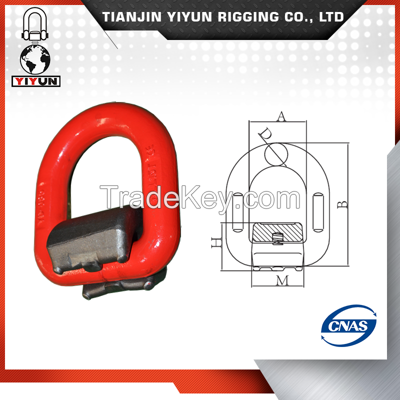 rotation weld 15 ton d ring screw hoist swivel ring