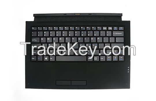 leather bluetooth keyboard case with magnetic pin