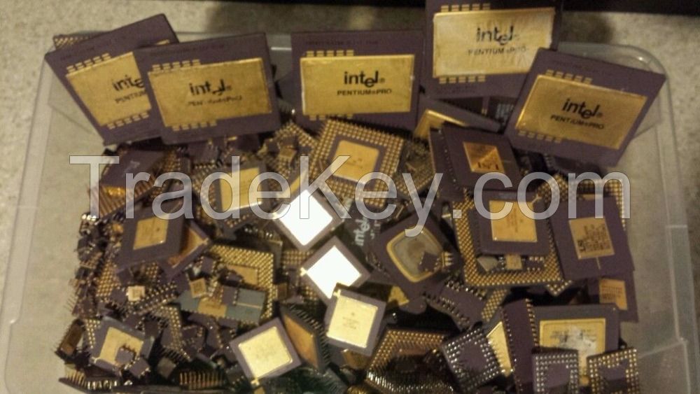 Computer CPU Scrap Pentium Pro CPU Ceramic Processor Scrap