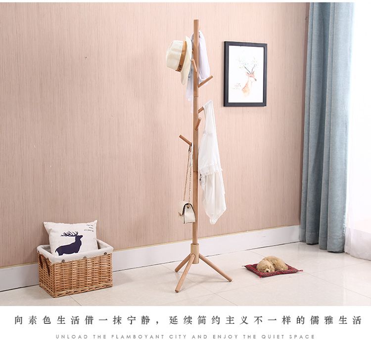 Hot sale factory price Solid Wood Clothes Tree Hanger Stand Coat Rack Parts Free Standing Hat Hanger Hat Tree