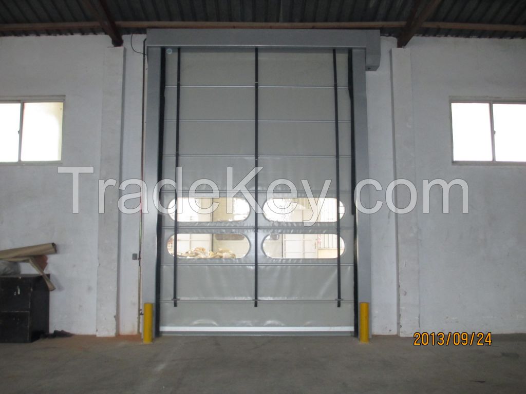 Automatic pvc high speed stackable door