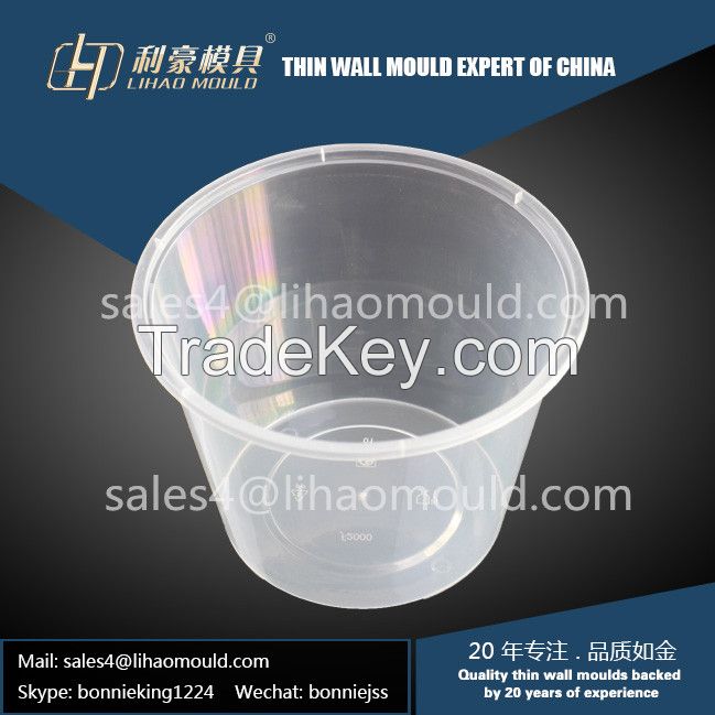 2000ml disposable thin wall microwave box mould