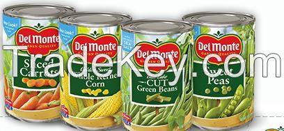 Best quality canned vegetables for sale at competitive price