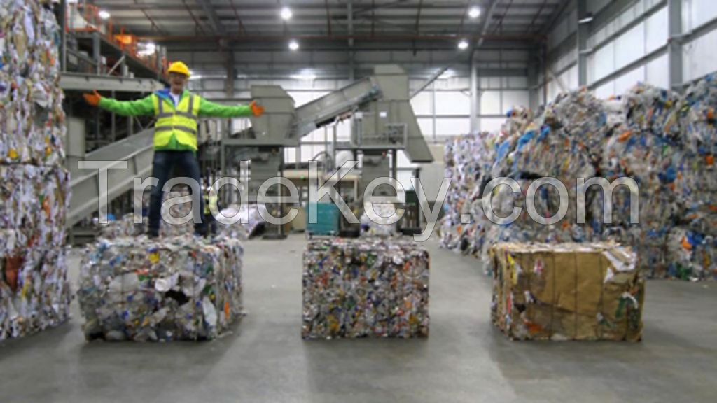 Very large quantities of raw materials and solid waste (metals, plastics, paper, wood, glass, textiles, etc.)