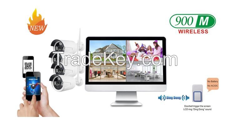 MAYON Wireless LCD NVR & Camera Kits/Security Systems
