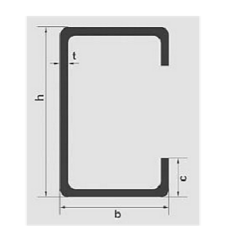 China factory price C type steel square pipe