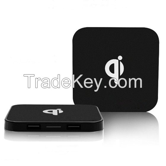 WL001 Good Quality Compact Square Anti-skipping Qi Fast Wireless Charger