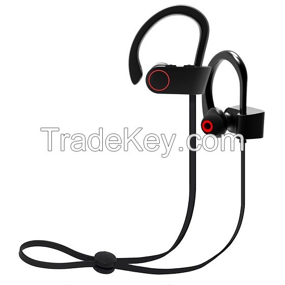 U8 OEM Latest Wireless Bluetooth Earphones for Sports Handsfree Super Soft Earhook Headphones