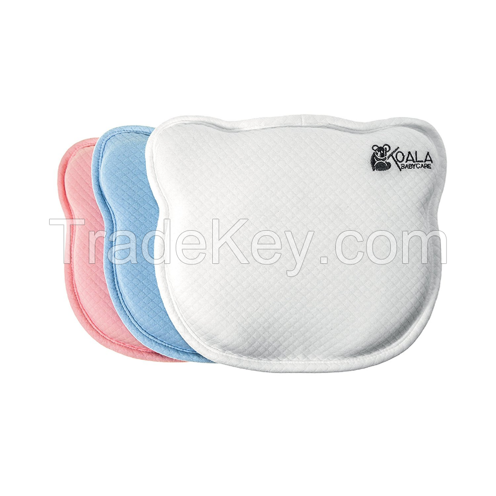 Orthopedic Flat Head Baby Pillow with two removable covers prevent