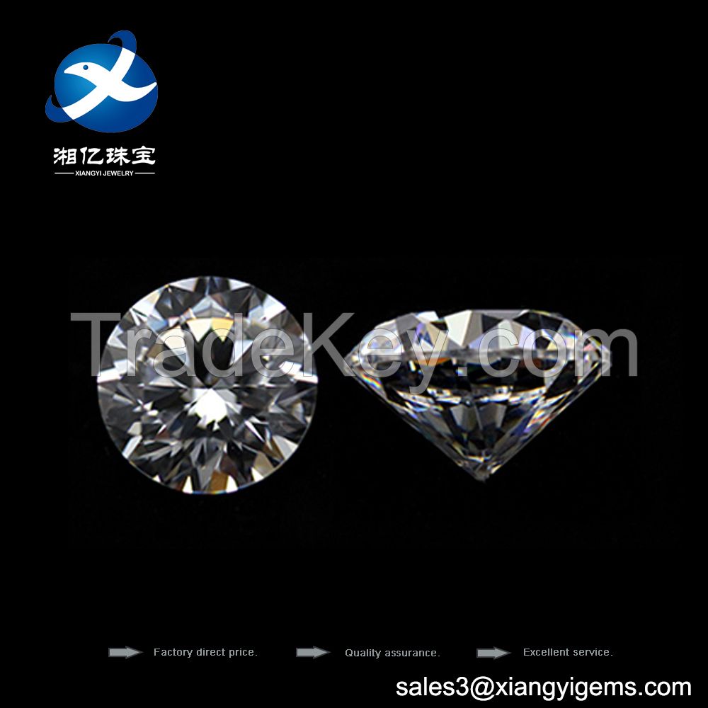 1.25mm 3mm 5mm 10mm hot round white AAA star cut CZ stone