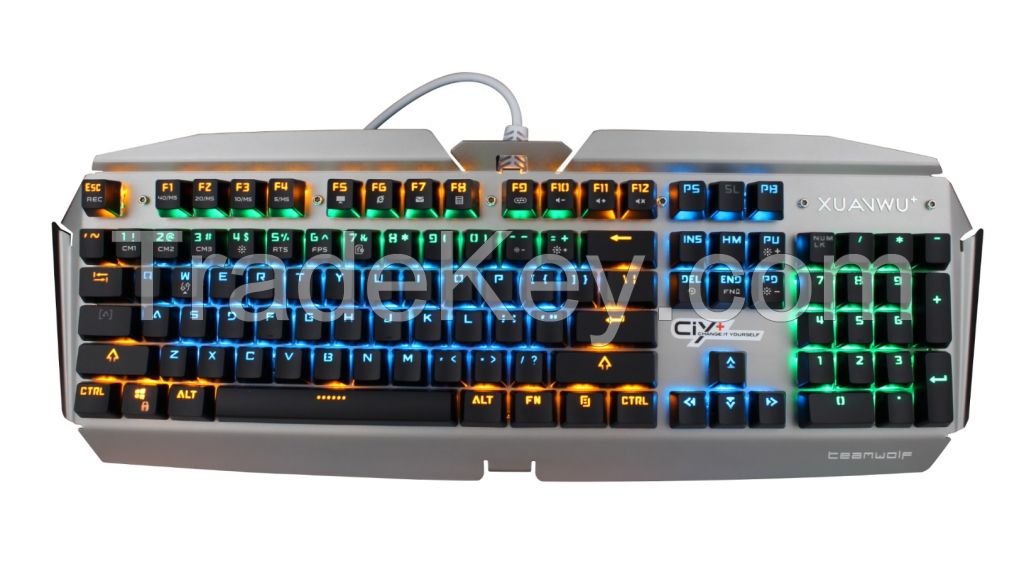 TEAMWOLF wired mechanical gaming keyboard X02