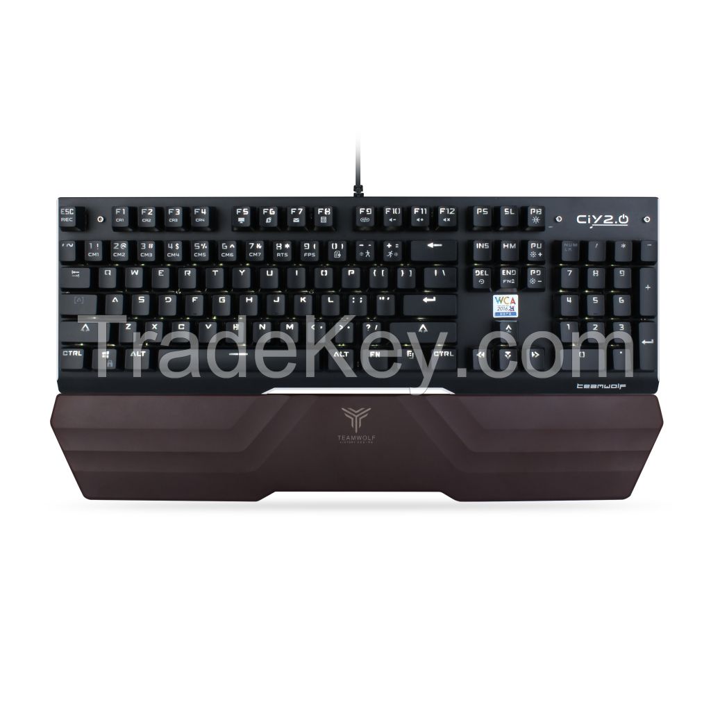 TEAMWOLF wired mechanical gaming keyboard X09