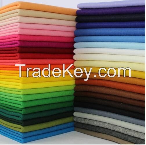 Colorful 100% wool felt fabric manufacture