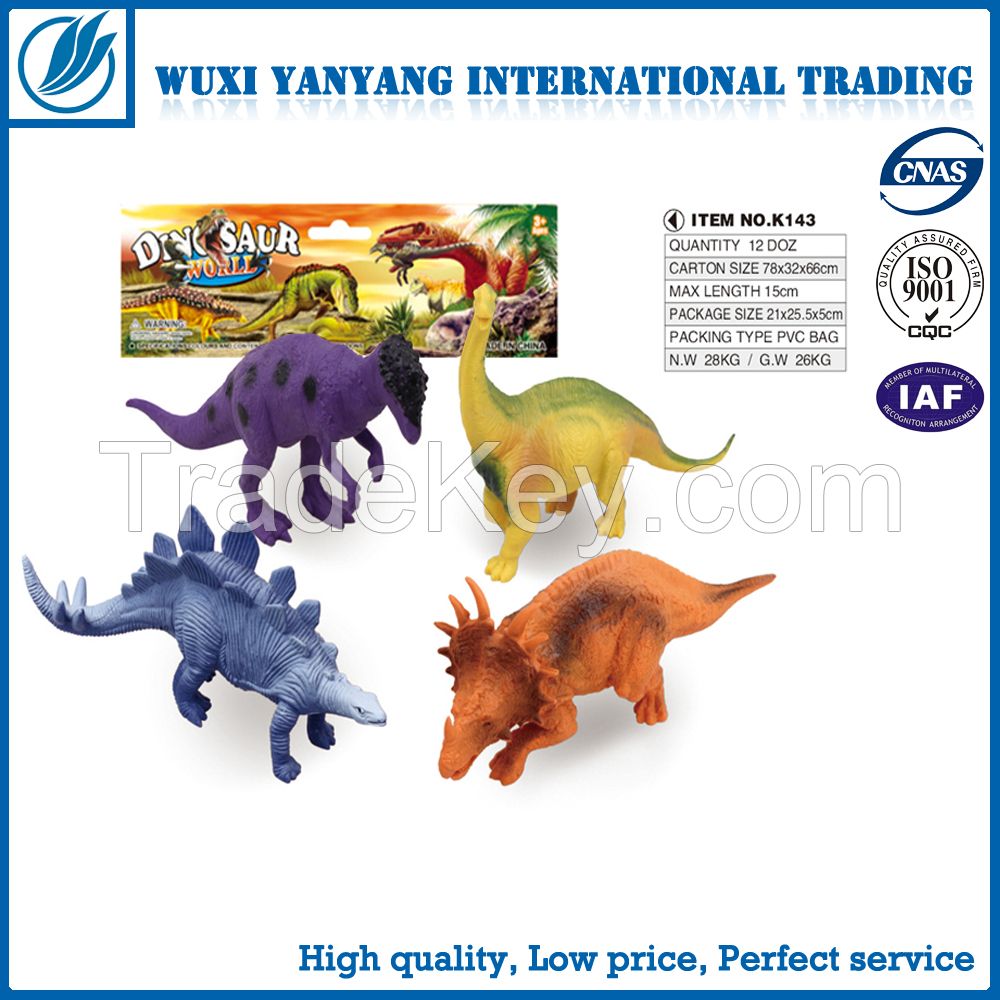 4 PCs Plastic Colorful Dinosaur Model toys