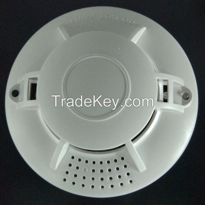 Independent single Battery Powered Photoelectric Smoke Alarm smoke detector 9V