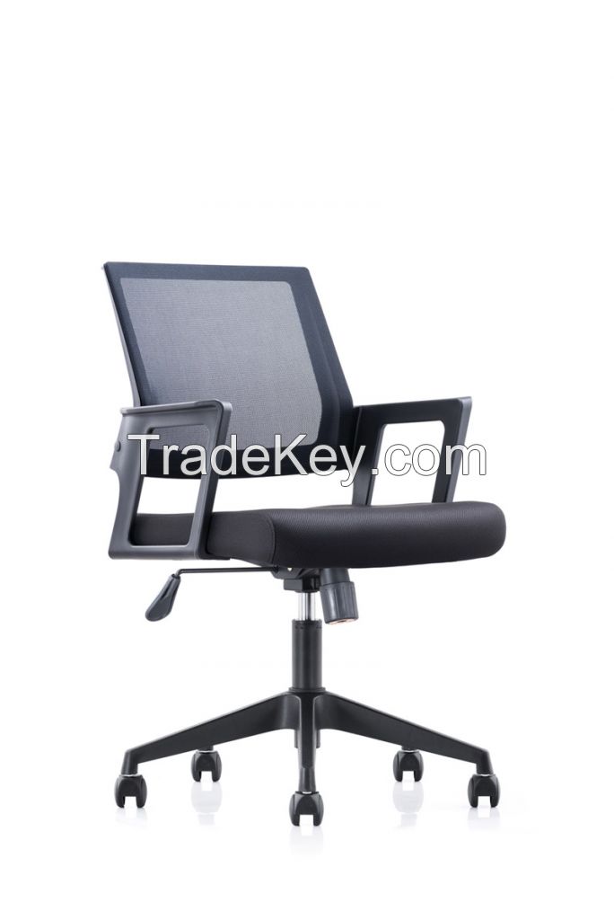 Office staff chair, swivel chair, rotating chair, medium back chair