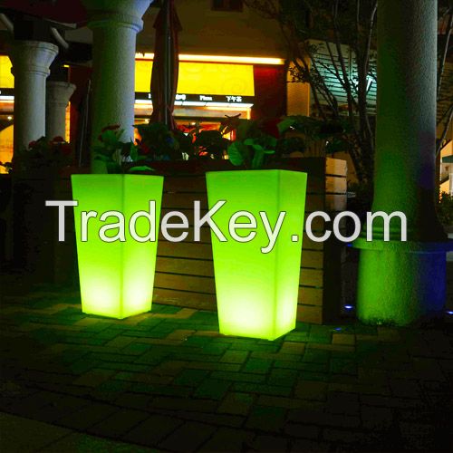 Waterproof LED Plasic Flower Pot/LED Lighting Planters