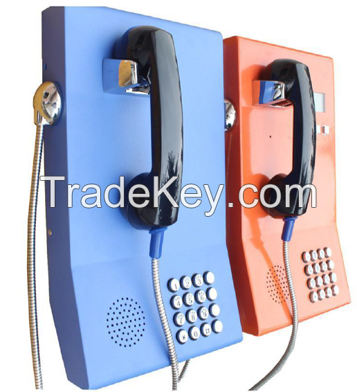 public courtesy waterproof telephone, anti vandal weather resistant, waterproof metal keypad