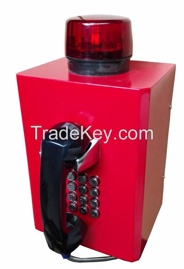 VoIP loud speaking telephone station, lamp flashing when incoming calls, anti vandal , corrosion resistant constructed