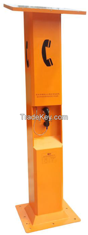 GSM outdoor emergency telephone, sloar powered