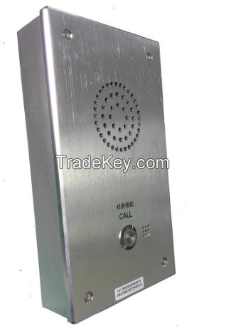 VoIP emergency call station, stanless steel housing one push to call emergency telephones, 